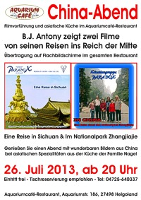 Plakat China-Abend Helgoland 2013