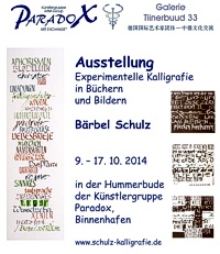 Plakat Kalligrafie Bärbel Schulz