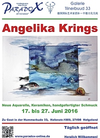Plakat Angelika Krings Hummerbude 2016