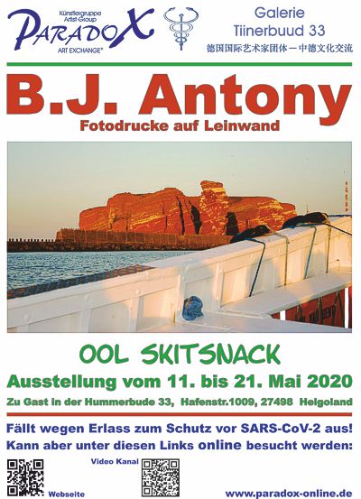 Video Ausstellung B.J. Antony Hummerbude Helgoland Video Ausstellung B.J. Antony Hummerbude Helgoland