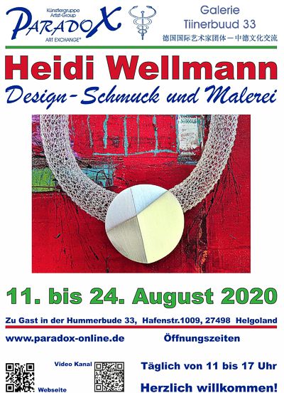 Plakat Heidi Wellmann Hummerbude 2020 Plakat Heidi Wellmann Hummerbude 2020