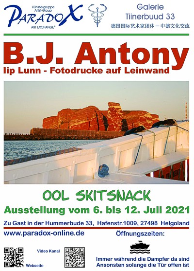 Plakat B.J. Antony Hummerbude PARADOX