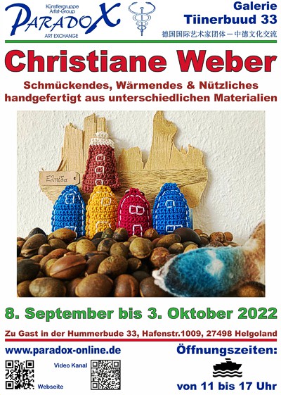 PARADOX Plakat Christiane Weber Ausstellung Hummerbude