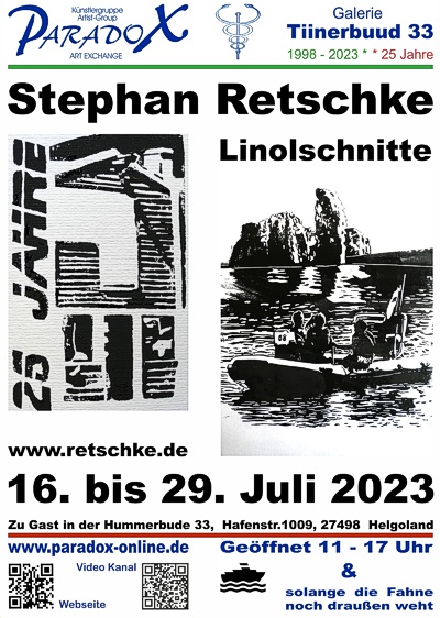 PARADOX Hummerbude Helgoland Plakat Stephan Retschke 2023