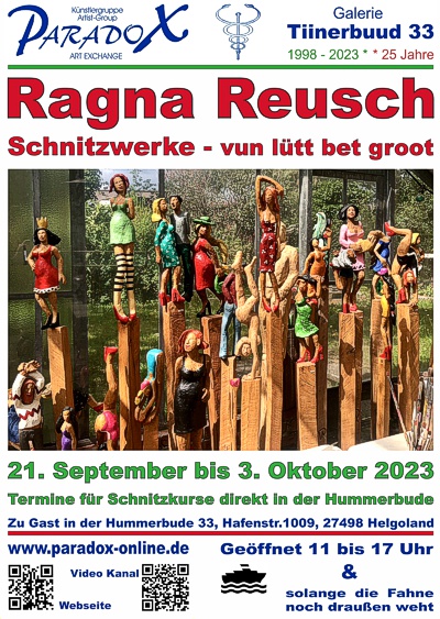 Hummerbude PARADOX Plakat Ausstellung Ragna Reusch