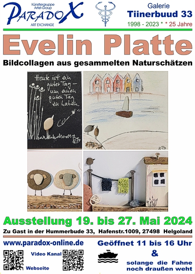 PARADOX Hummerbude Helgoland Plakat Evelin Platte