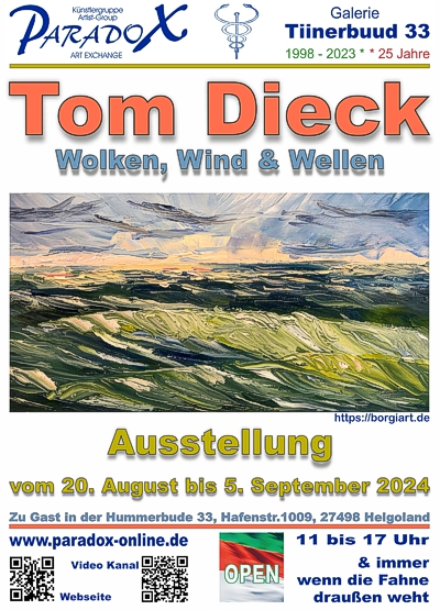 Hummerbude PARADOX Plakat Ausstellung Tom Dieck