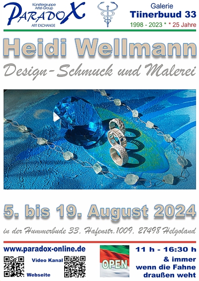 PARADOX Hummerbude Helgoland Plakat Heidi Wellmann