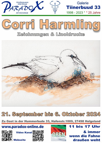 Hummerbude PARADOX Helgoland Plakat Corri Harmling