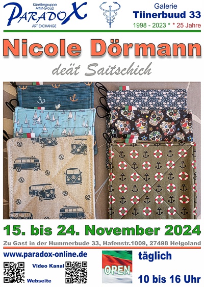 Plakat Hummerbude PARADOX Ausstellung Nicole Dörmann