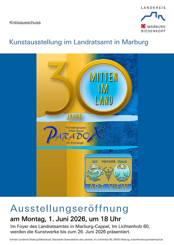 Plakat "30 Jahre PARADOX - Mitten im Land" Plakat "30 Jahre PARADOX - Mitten im Land"