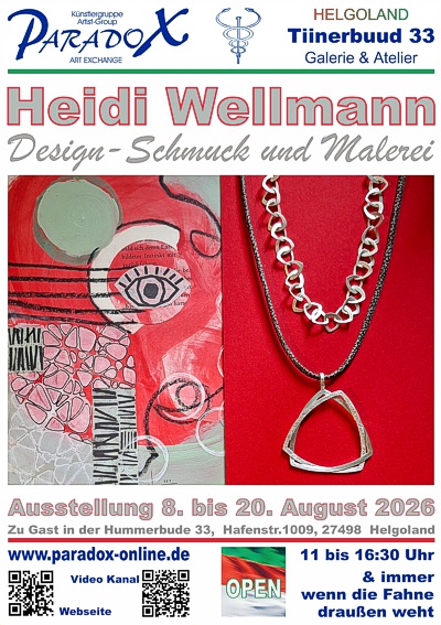 Hummerbude PARADOX Plakat Ausstellung Heidi Wellmann Hummerbude PARADOX Plakat Ausstellung Heidi Wellmann