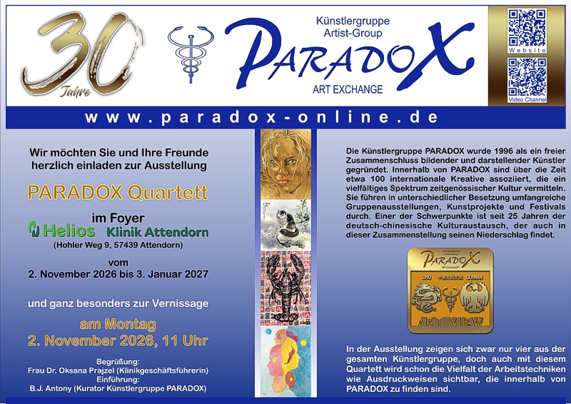 PARADOX Quartett Einladung Seite 1 PARADOX Quartett Einladung Seite 1